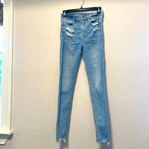 Super high rise jeggings from American Eagle.